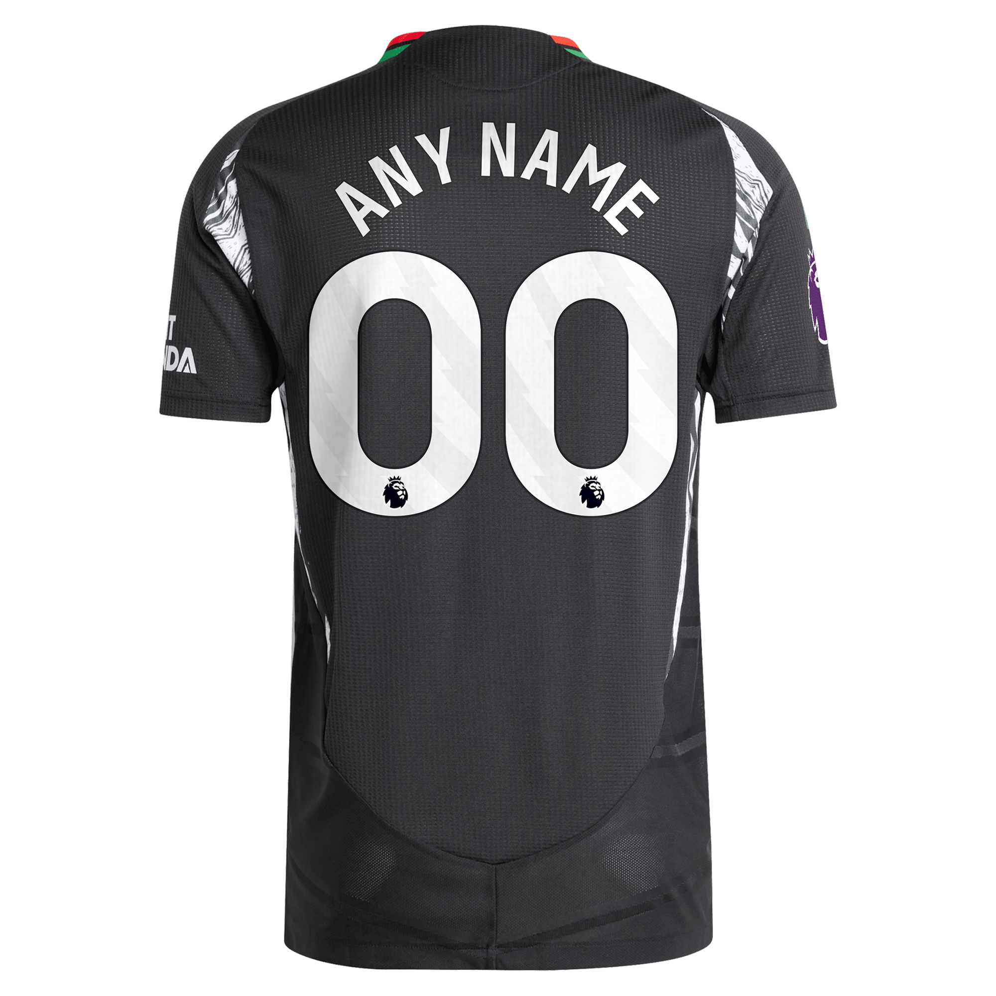Men's adidas Black Arsenal 2024/25 Away Authentic Custom Jersey - Image 7