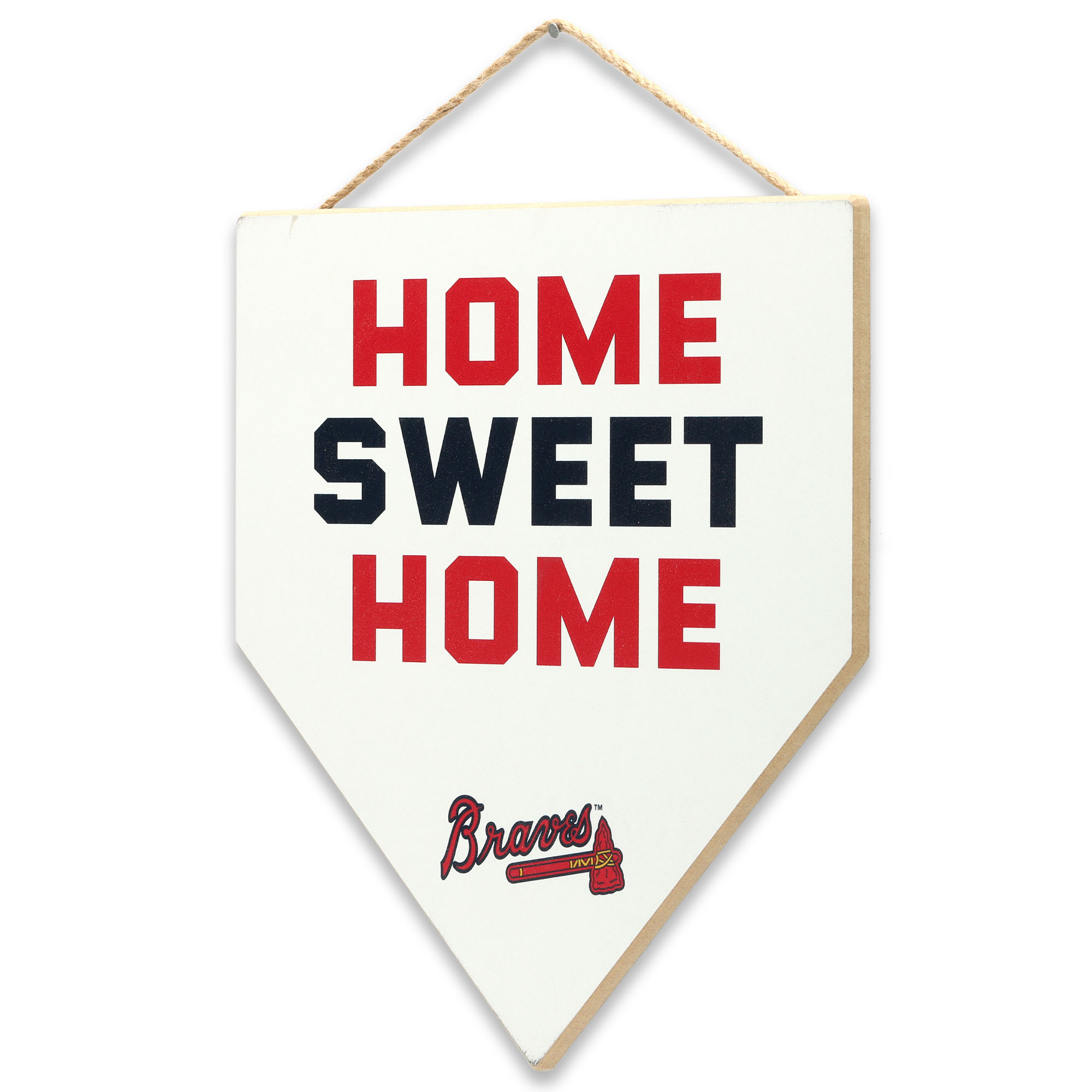 Atlanta Braves Home Sweet Home Hanging Wood Sign - Image 7