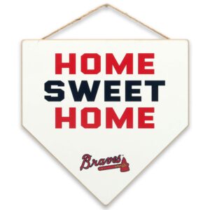 Atlanta Braves Home Sweet Home Hanging Wood Sign