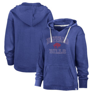 Women's '47 Royal Buffalo Bills Clarity Kennedy Pullover Hoodie