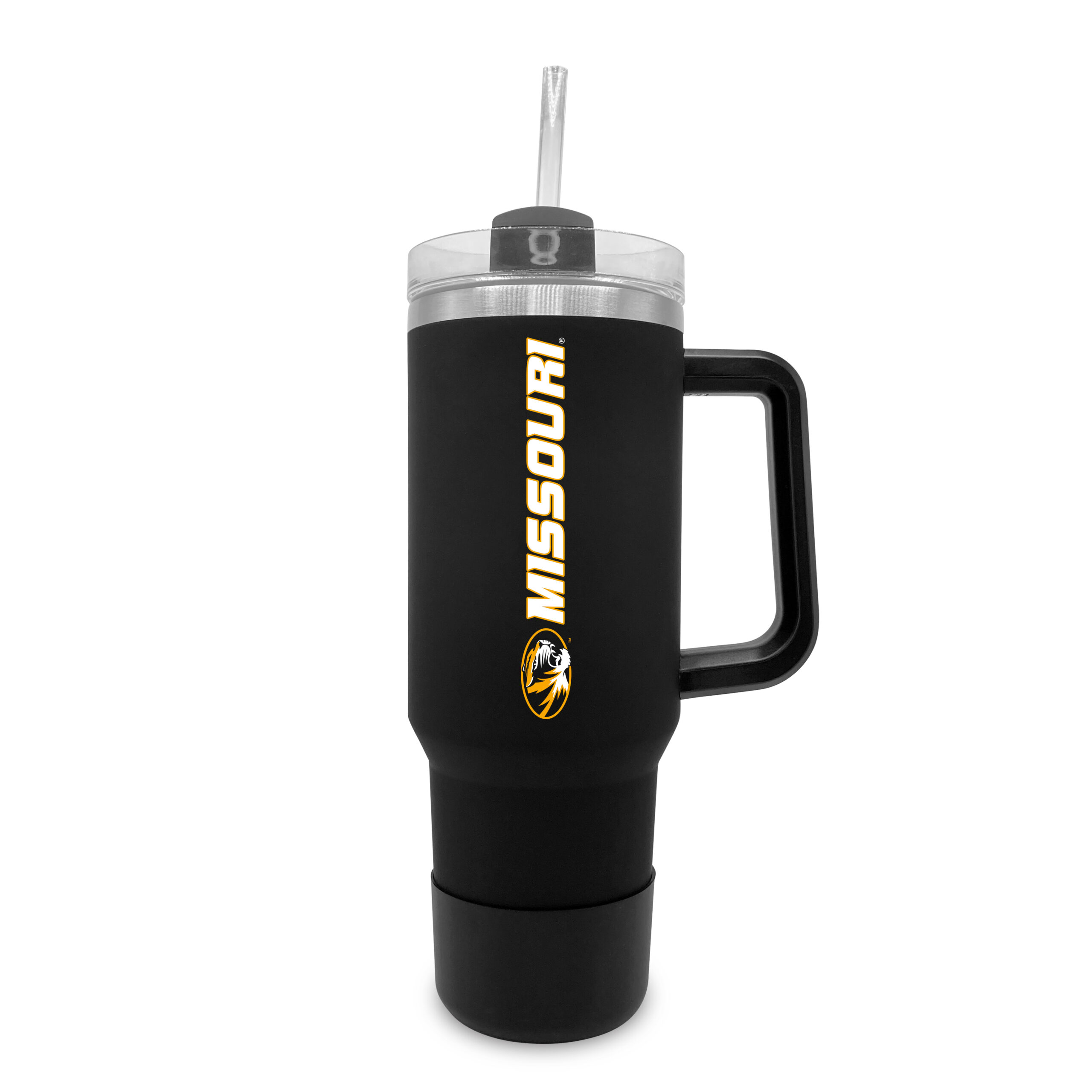 Missouri Tigers 40oz. Stainless Tumbler with Handle & Removable Straw