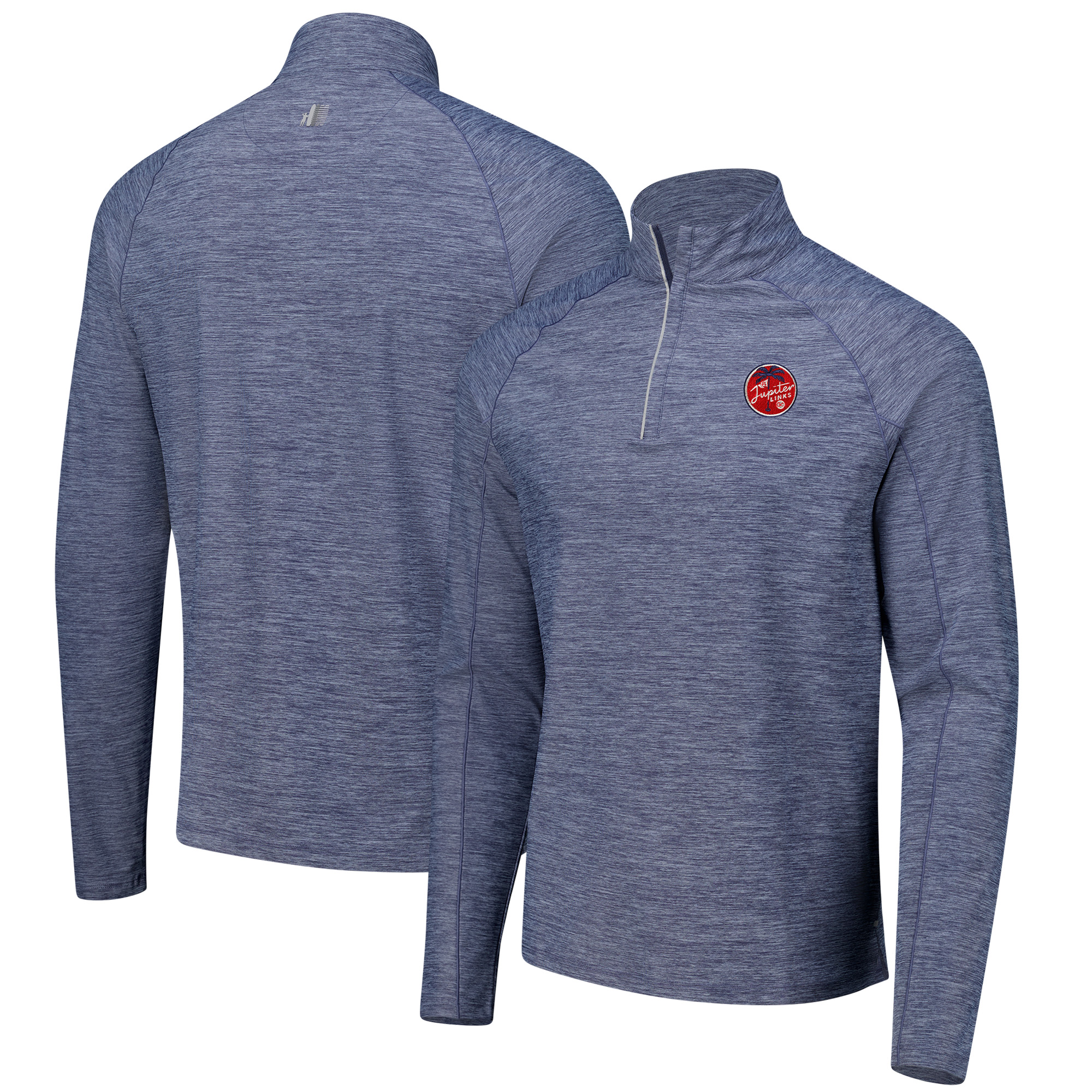 Men's johnnie-O Navy Jupiter Links Golf Club Baird Performance Quarter-Zip Top - Image 2