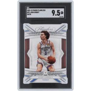 Josh Giddey Oklahoma City Thunder 2022-23 Panini Flawless Diamond #99 #20/20 SGC Authenticated 9.5 Card