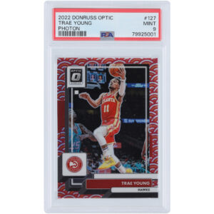 Trae Young Atlanta Hawks 2022-23 Panini Donruss Optic Photon #127 PSA Authenticated 9 Card