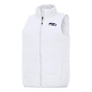 Women's Antigua  White Seattle Seahawks Experience Full-Zip Vest