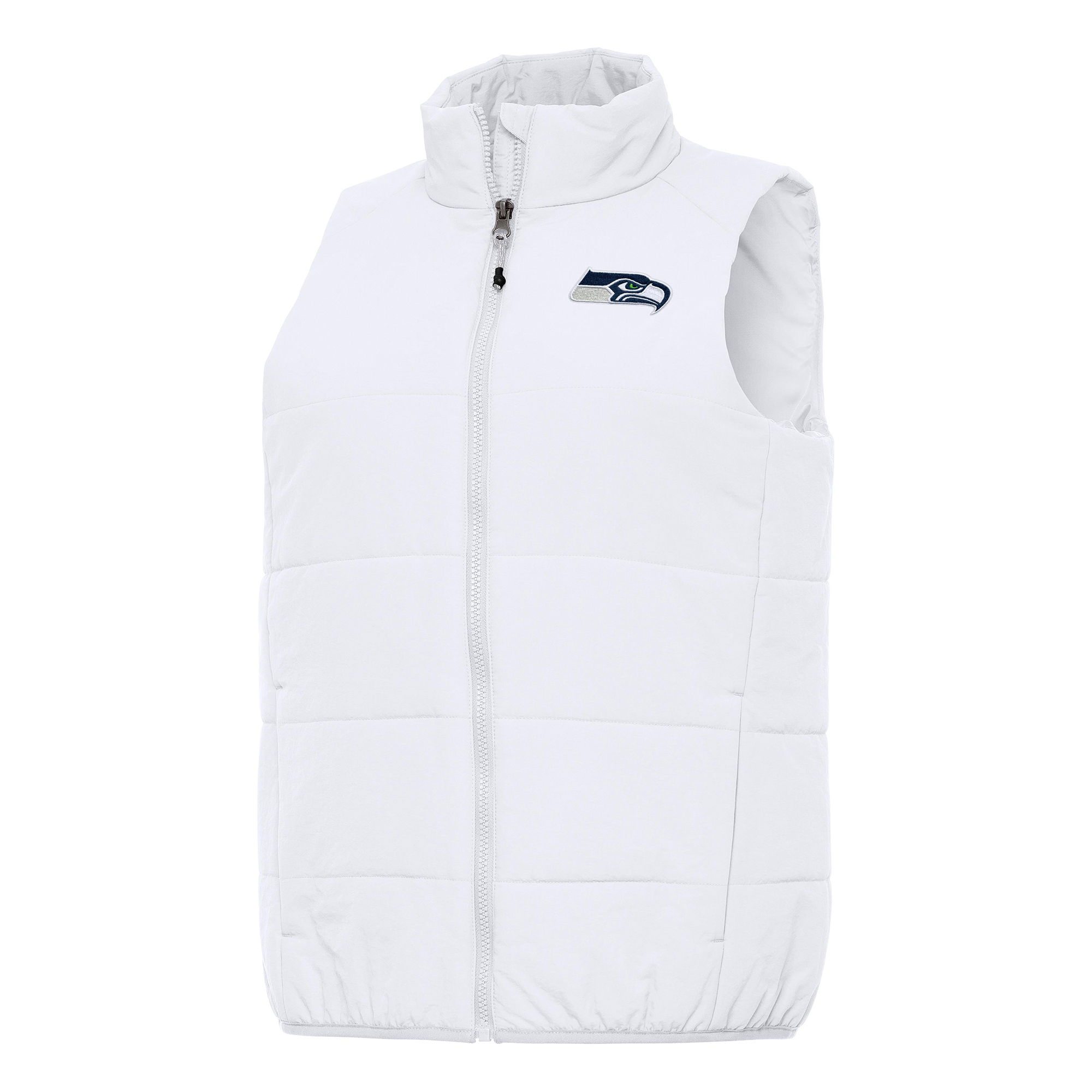 Women's Antigua White Seattle Seahawks Experience Full-Zip Vest