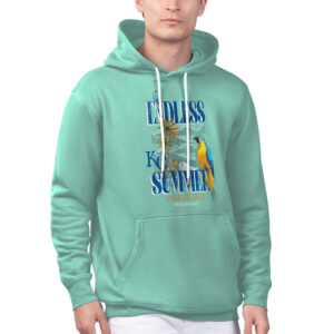 Men's Margaritaville Mint Kansas City Royals Endless Summer Parrot Graphic Pullover Hoodie