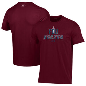 Men's Under Armour Burgundy Fairleigh Dickinson Knights Soccer Performance T-Shirt