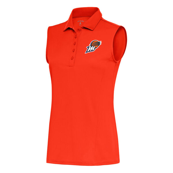 Women's Antigua Orange Phoenix Mercury Tribute Sleeveless Polo