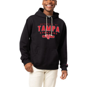 Men's League Collegiate Wear Black Tampa Spartans Essentials 2.0 Fleece Pullover Hoodie