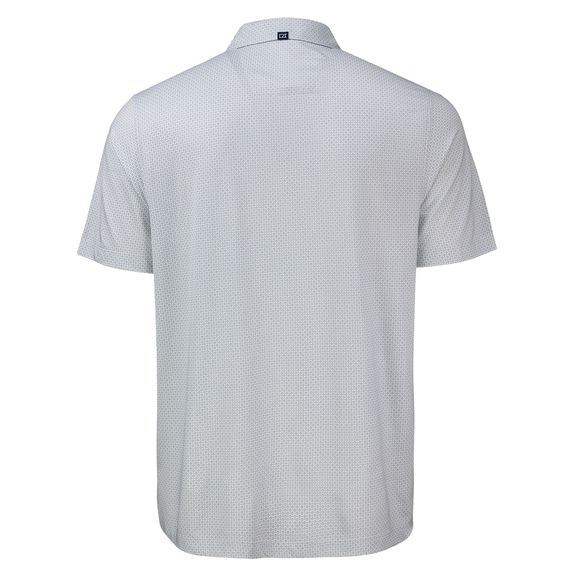 Men's Cutter & Buck Gray Chicago Bears Pike Eco Diamond Dot Print Polo - Image 7