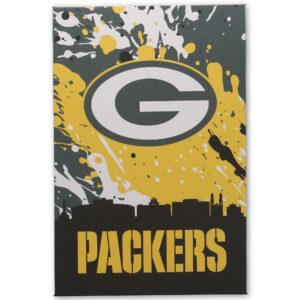 Green Bay Packers 15" x 23" City Skyline Canvas Wall Art