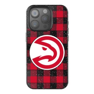 Keyscaper Atlanta Hawks Plaid Bling iPhone Case