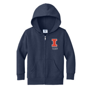 Toddler Chad & Jake  Navy Illinois Fighting Illini Personalized Full-Zip Hoodie