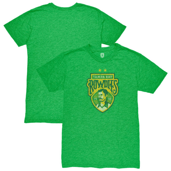Men's 1863FC Green Tampa Bay Rowdies Color Badge Retro Tri-Blend T-Shirt