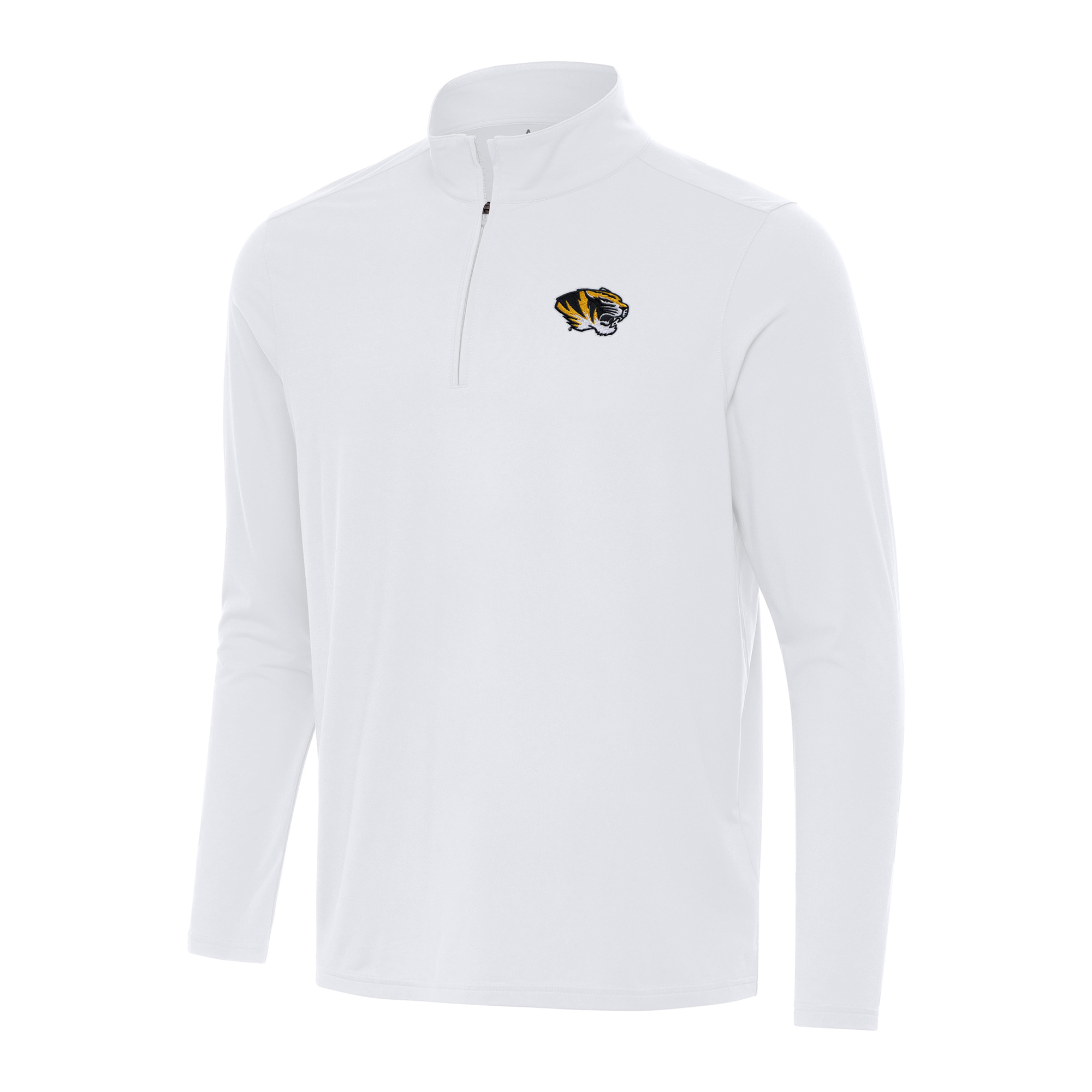 Men's Antigua White Missouri Tigers Intent Quarter-Zip Top