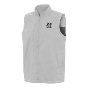 Men's Antigua  Heather Gray Anaheim Ducks Brisk Full-Zip Vest