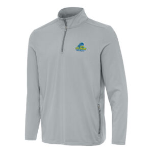 Men's Antigua  Gray Delaware Fightin' Blue Hens Perilous Quarter-Zip Sweatshirt
