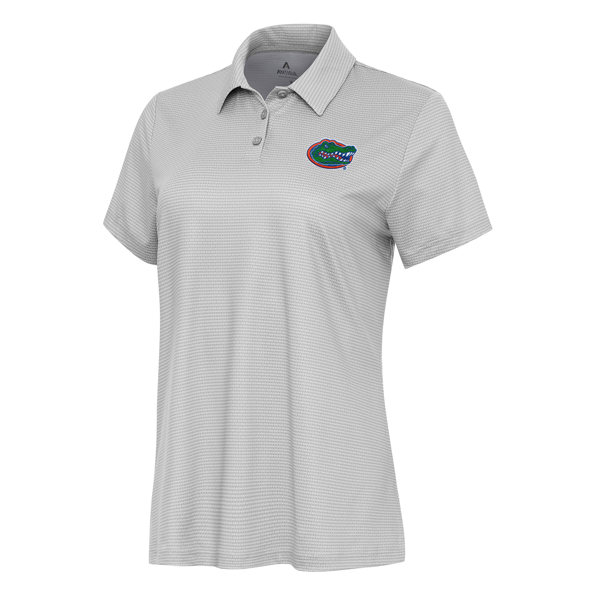 Women's Antigua White Florida Gators Rings Polo