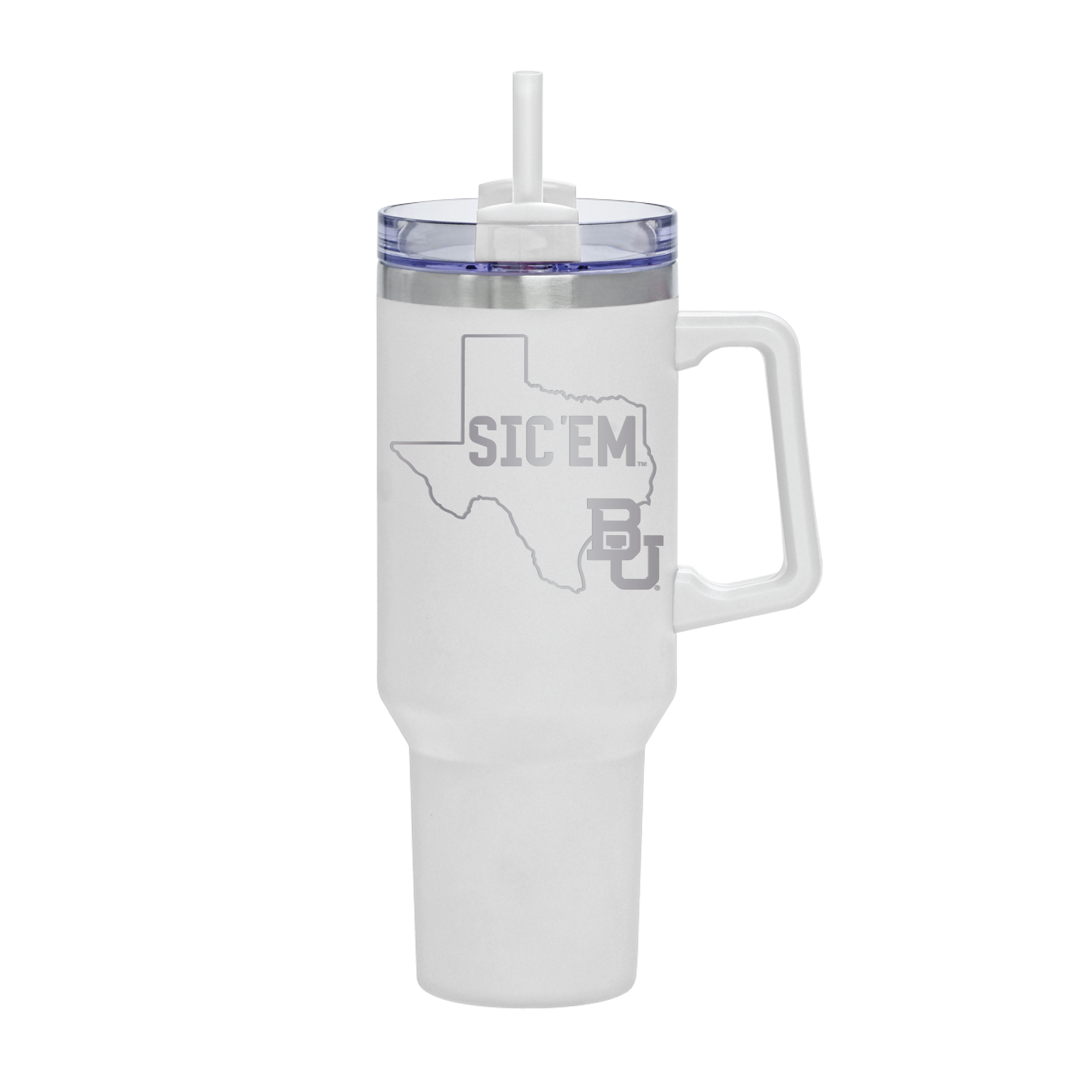 White Baylor Bears 40oz. Rocky My State Tumbler