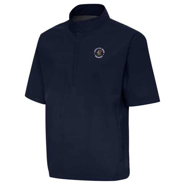 Men's 2025 U.S. Open  Antigua Navy Brisk Short Sleeve Quarter-Zip Windshirt