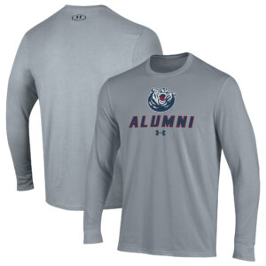 Men's Under Armour  Gray Belmont Bruins Alumni Performance Long Sleeve T-Shirt