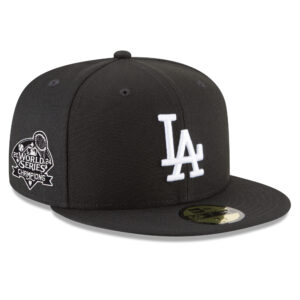 Men's New Era Black Los Angeles Dodgers 2024 World Series Champions 59FIFTY Fitted Hat