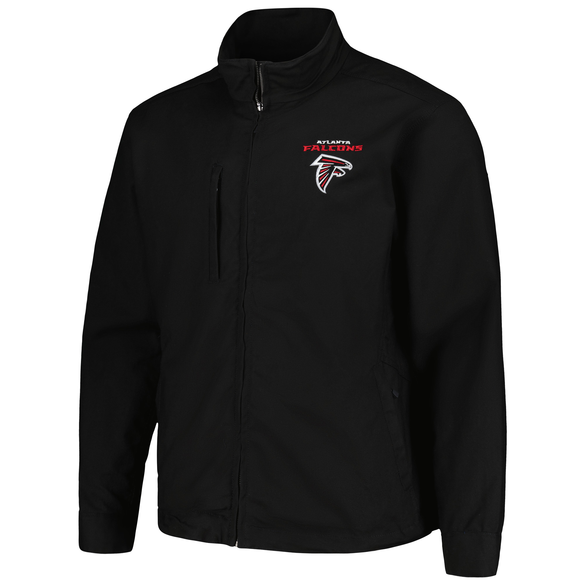 Men's Dunbrooke Black Atlanta Falcons Journey Workwear Tri-Blend Full-Zip Jacket - Image 5