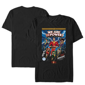 Men's  Black Shazam! Comic T-Shirt