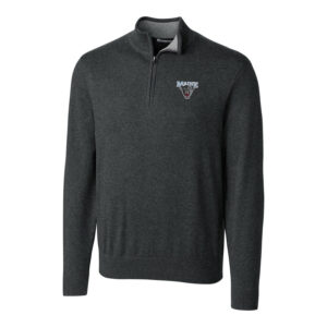 Men's Cutter & Buck Heather Charcoal Maine Black Bears Big & Tall Lakemont Half-Zip Jacket