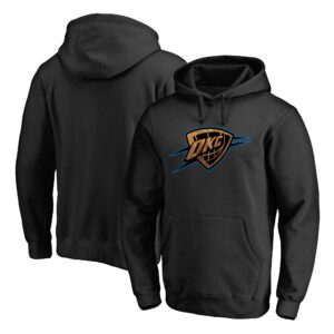 Men's Black Oklahoma City Thunder Hardwood Pullover Hoodie