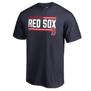 Men's Navy Boston Red Sox Onside Stripe T-Shirt
