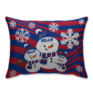 Buffalo Bills 20'' x 26'' Holiday Team Snowman Bed Pillow