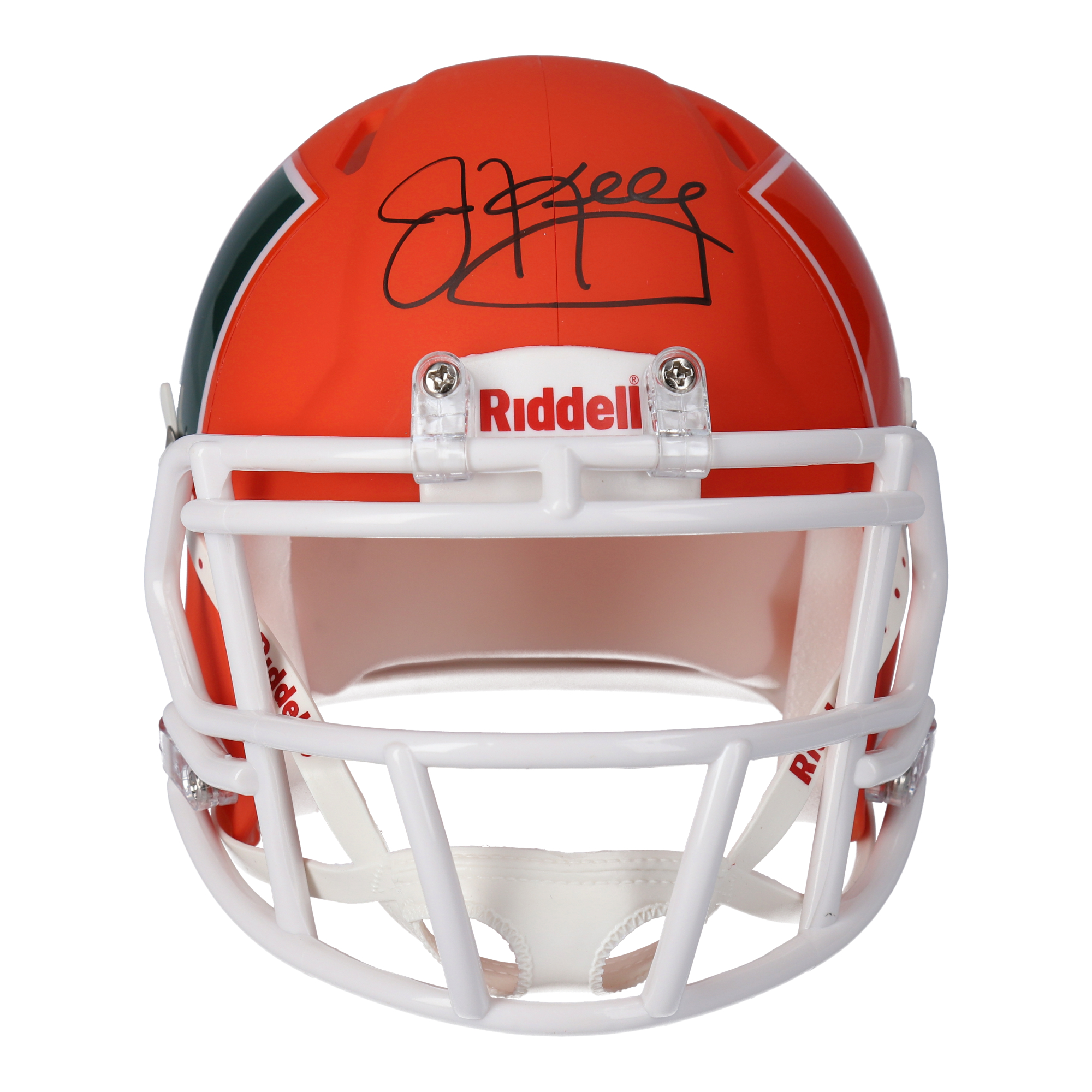 Jim Kelly Miami Hurricanes Autographed Riddell AMP Alternate Speed Mini Helmet - Image 5