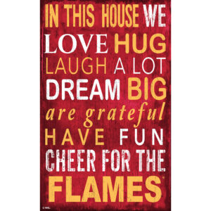 Calgary Flames 11" x 19" In This House Sign