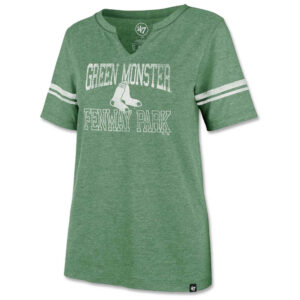 Women's '47 Green Boston Red Sox Green Monster Homefield Match Stripe T-Shirt