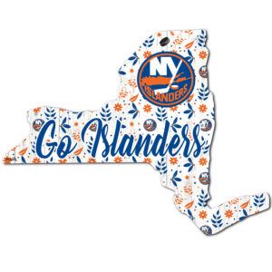 New York Islanders 12'' Floral State Sign