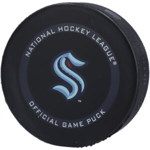 Seattle Kraken Unsigned Inglasco 2021 Model Official Game Puck