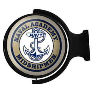 Navy Midshipmen 23'' x 21'' Team Anchor Illuminated Rotating Wall Sign