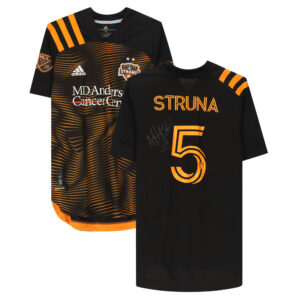 Kiki Struna Houston Dynamo FC Autographed Match-Used #5 Black Jersey from the 2020 MLS Season