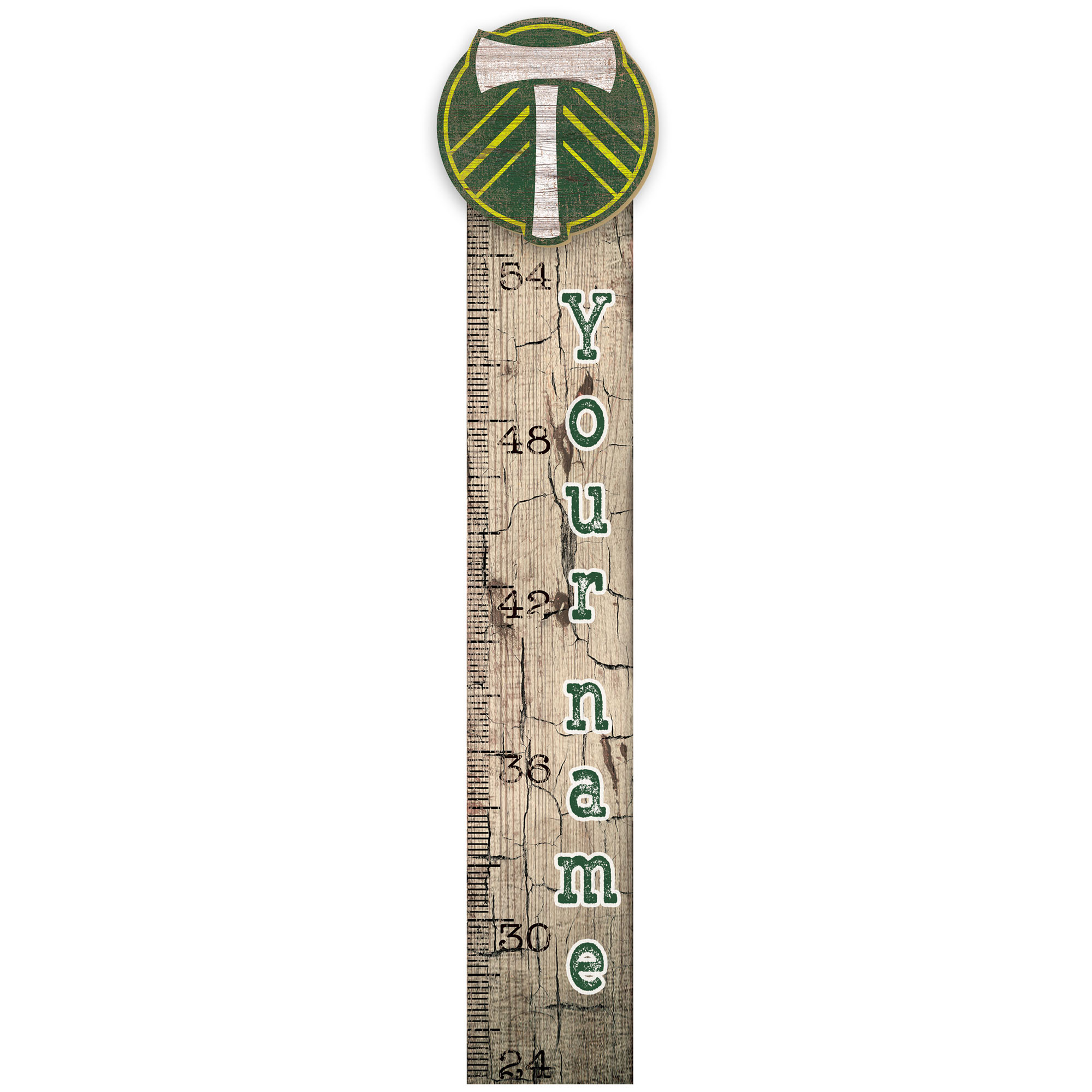 Portland Timbers 36'' x 6'' Personalized Growth Chart