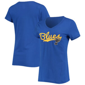 Women's Blue St. Louis Blues Team V-Neck T-Shirt