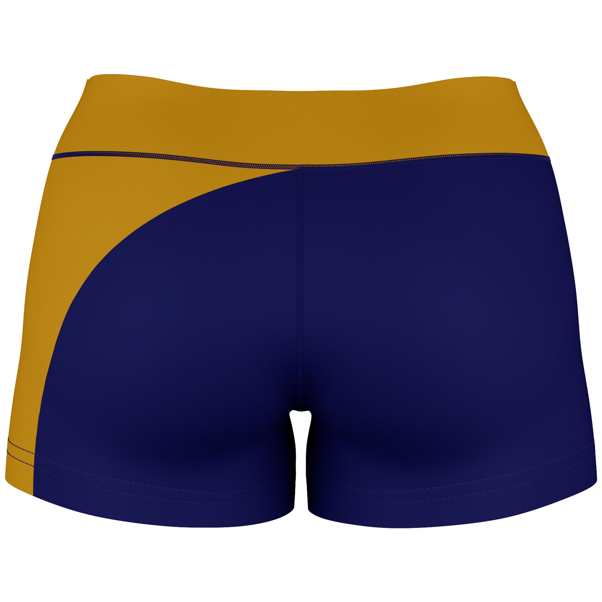 Women's Purple/Gold San Francisco State Gators Plus Size Curve Side Shorts - Image 4