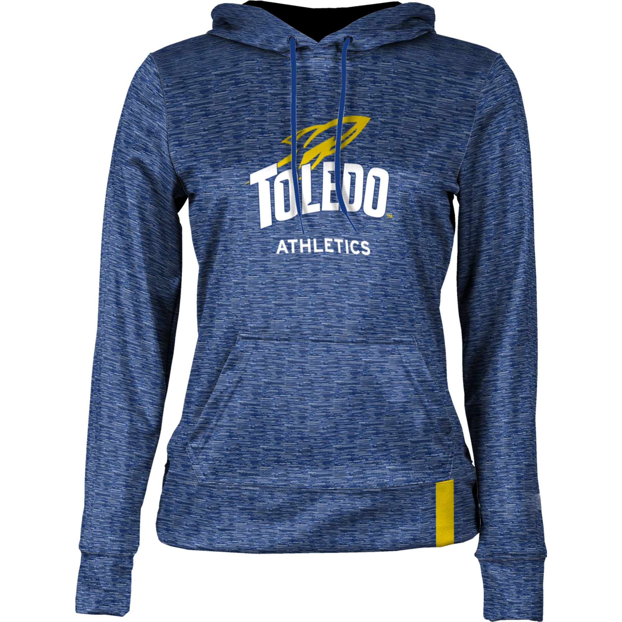 Women's Blue Toledo Rockets Athletics Pullover Hoodie - Image 3