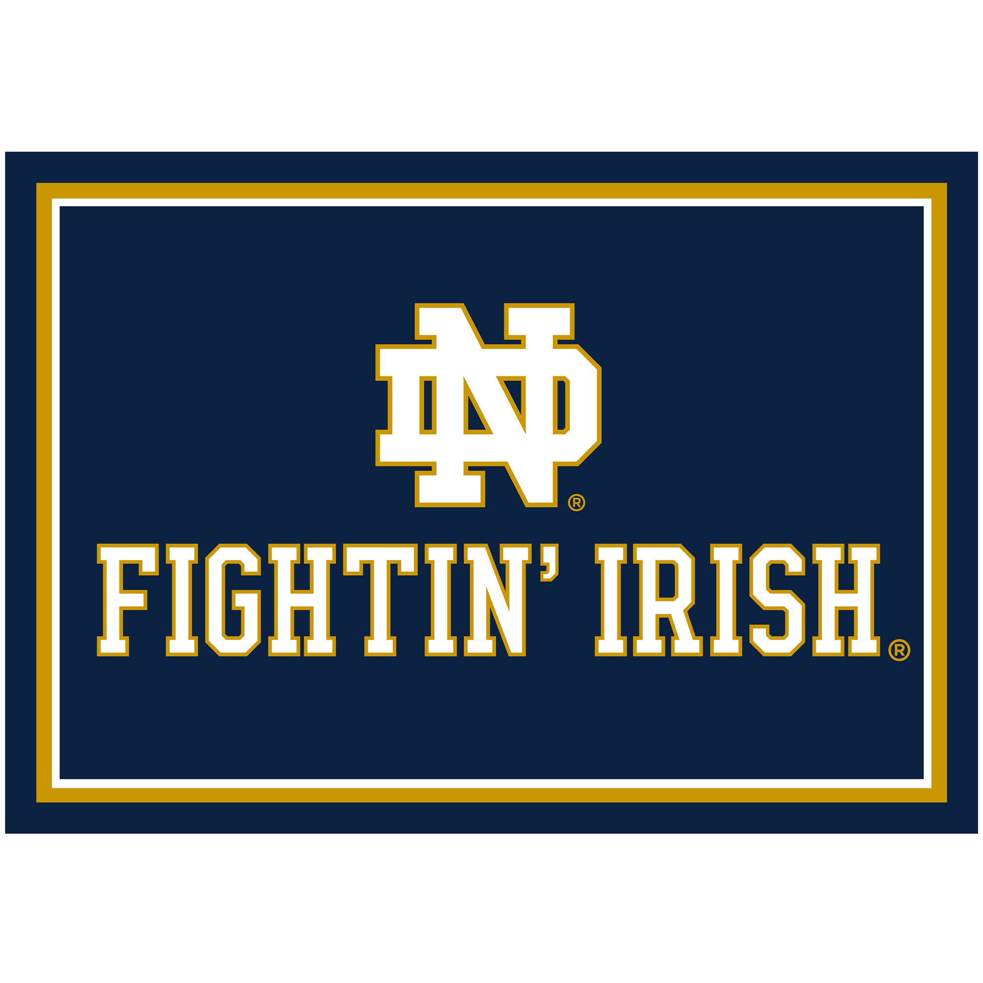 Imperial Notre Dame Fighting Irish 5'4" x 7'8" Wordmark Rug