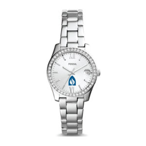 Women's Fossil Silver Andrews University Cardinals Scarlette Mini Three-Hand Date Watch