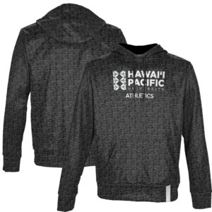 Men's ProSphere Black Hawaii Pacific Sharks Athletics Name Drop Pullover Hoodie