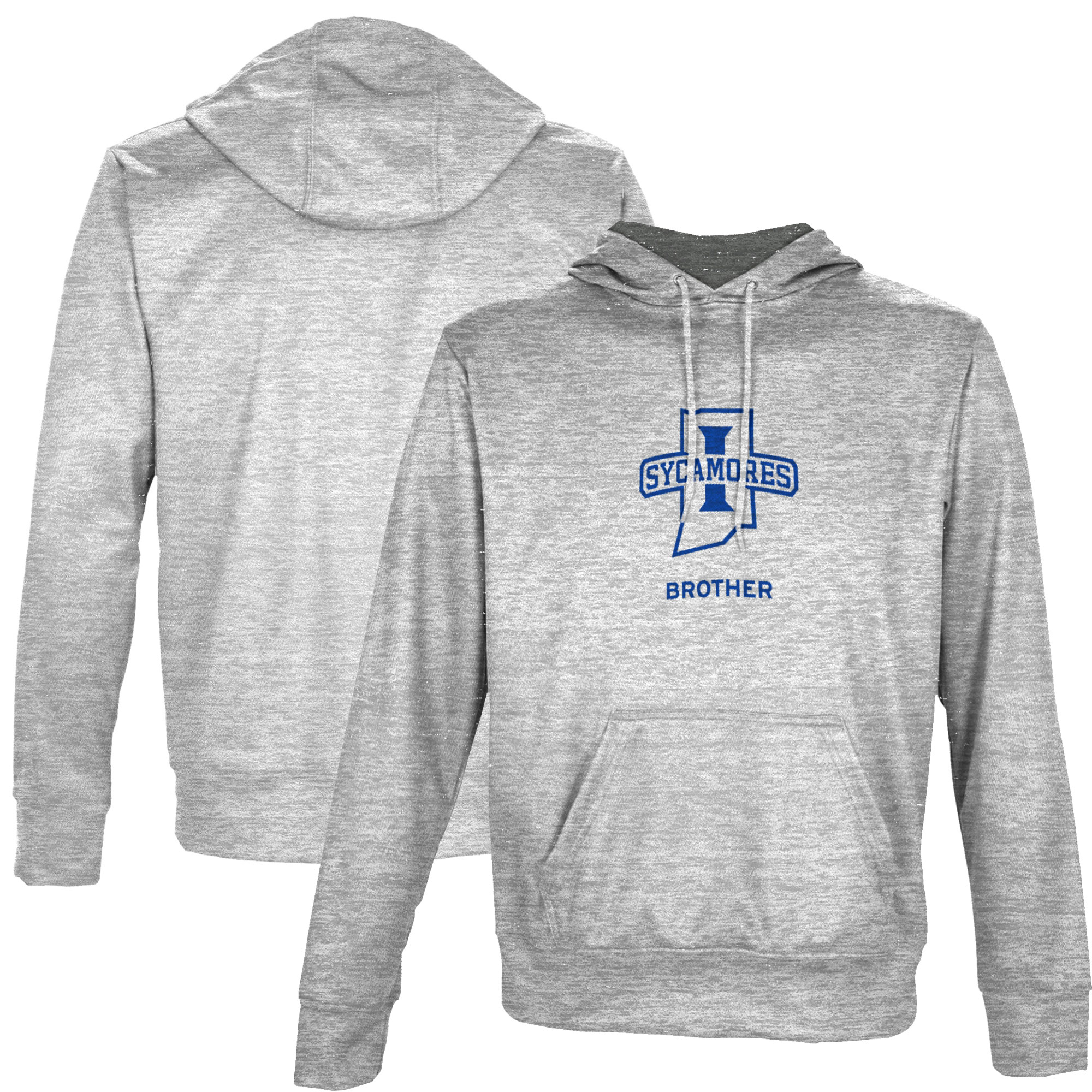 Youth ProSphere Gray Indiana State Sycamores Brother Pullover Hoodie