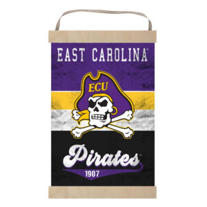 ECU Pirates Retro Logo Banner Sign