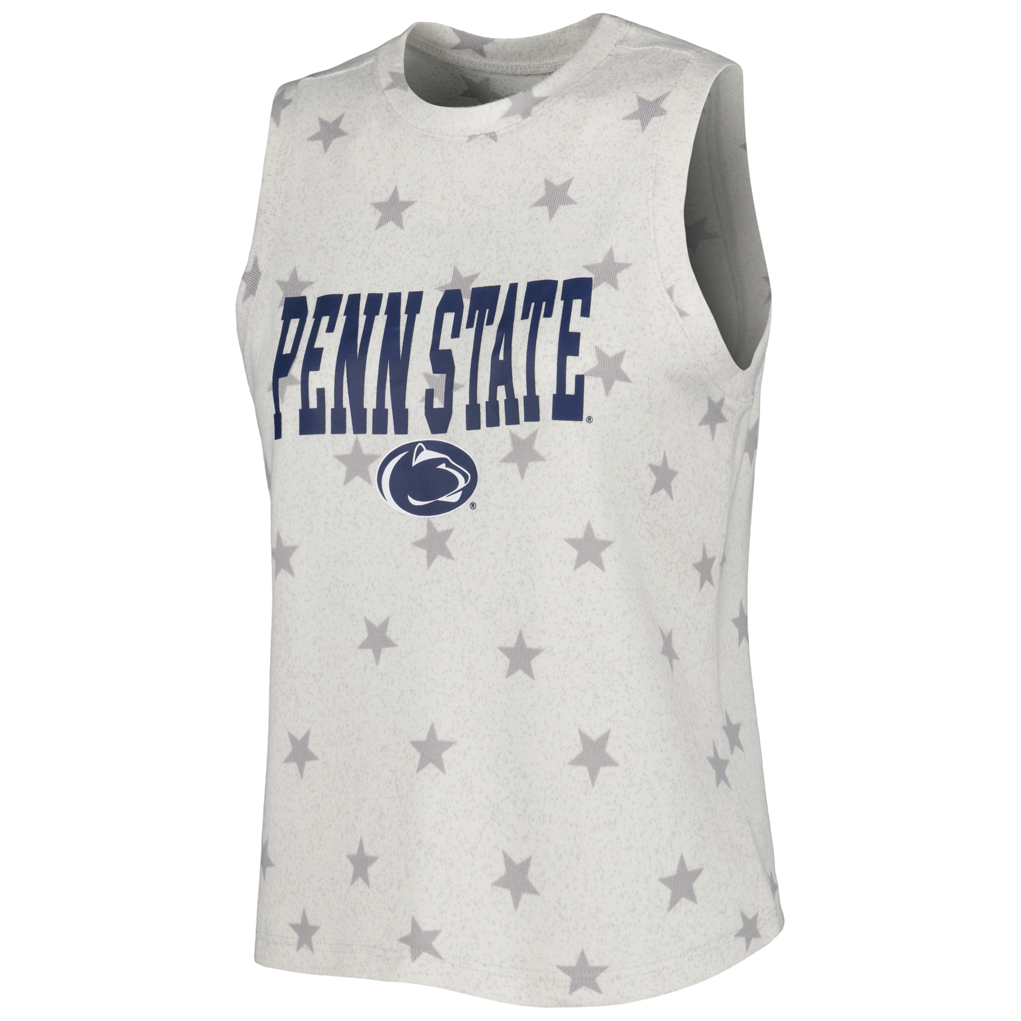 Women's Concepts Sport Cream Penn State Nittany Lions Agenda Stars Tank Top and Shorts Sleep Set - Image 8